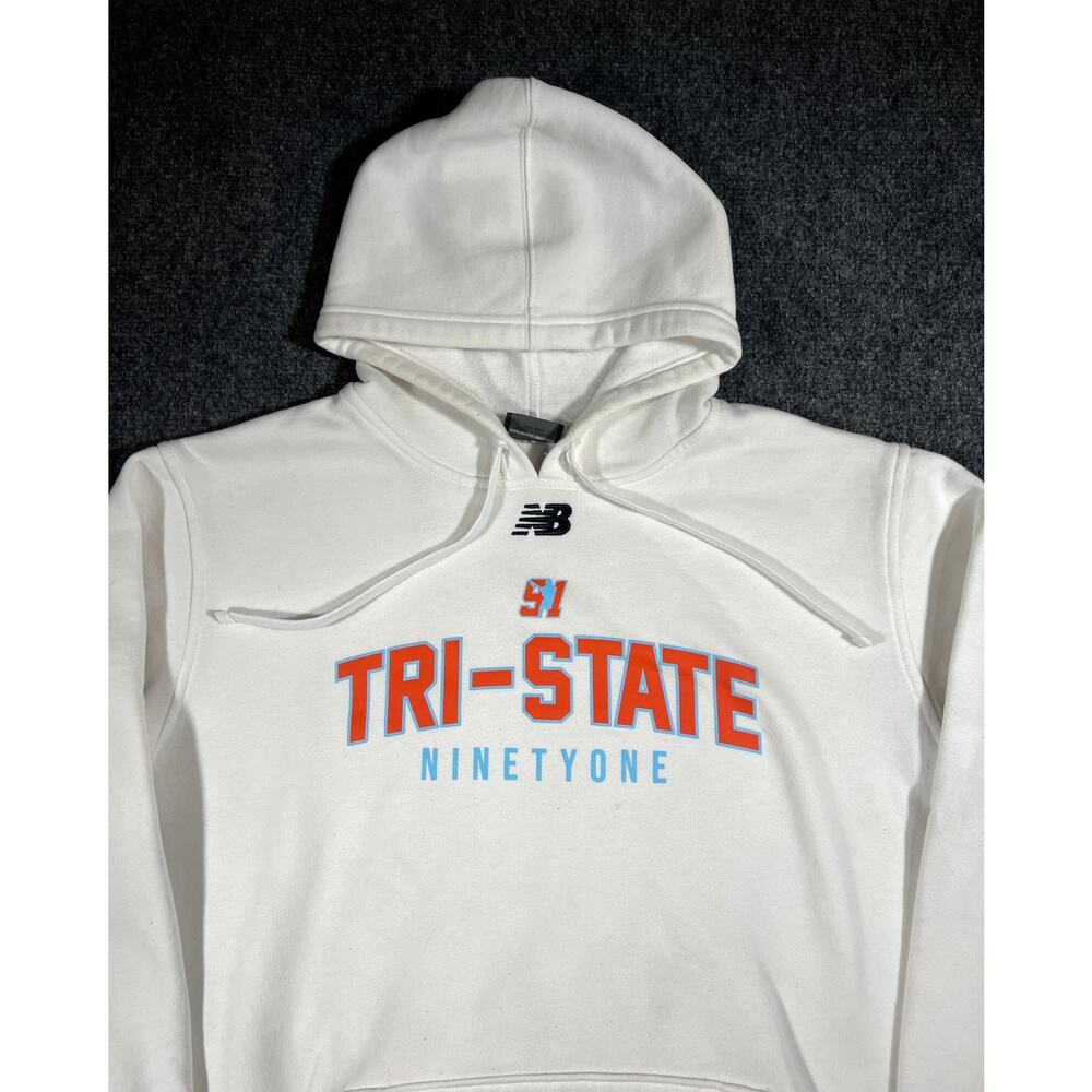New Balance Tri-State 91 White Hoodie Medium Large Streetwear
